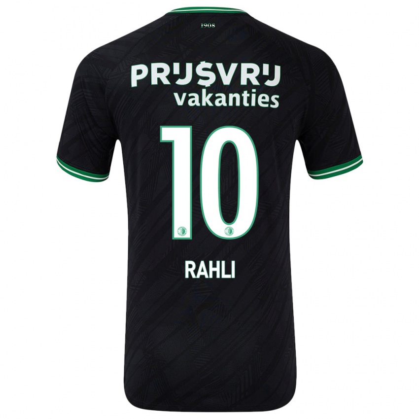 Niño Camiseta Khalid Rahli #10 Negro Verde 2ª Equipación 2024/25 La Camisa México