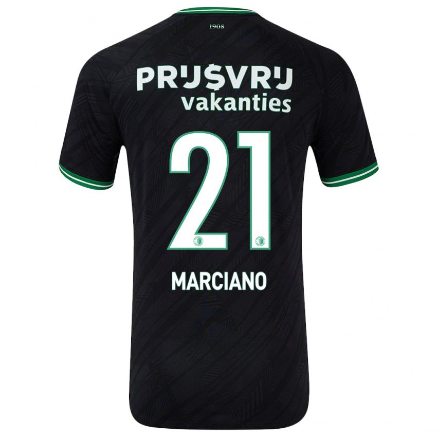 Niño Camiseta Ofir Marciano #21 Negro Verde 2ª Equipación 2024/25 La Camisa México