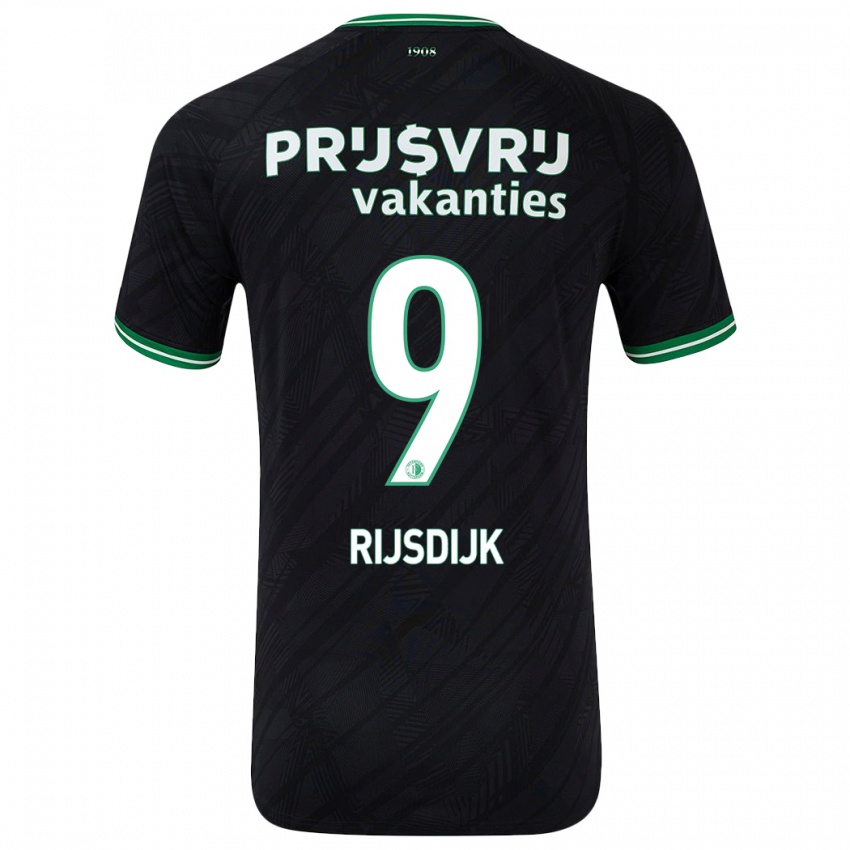 Niño Camiseta Pia Rijsdijk #9 Negro Verde 2ª Equipación 2024/25 La Camisa México