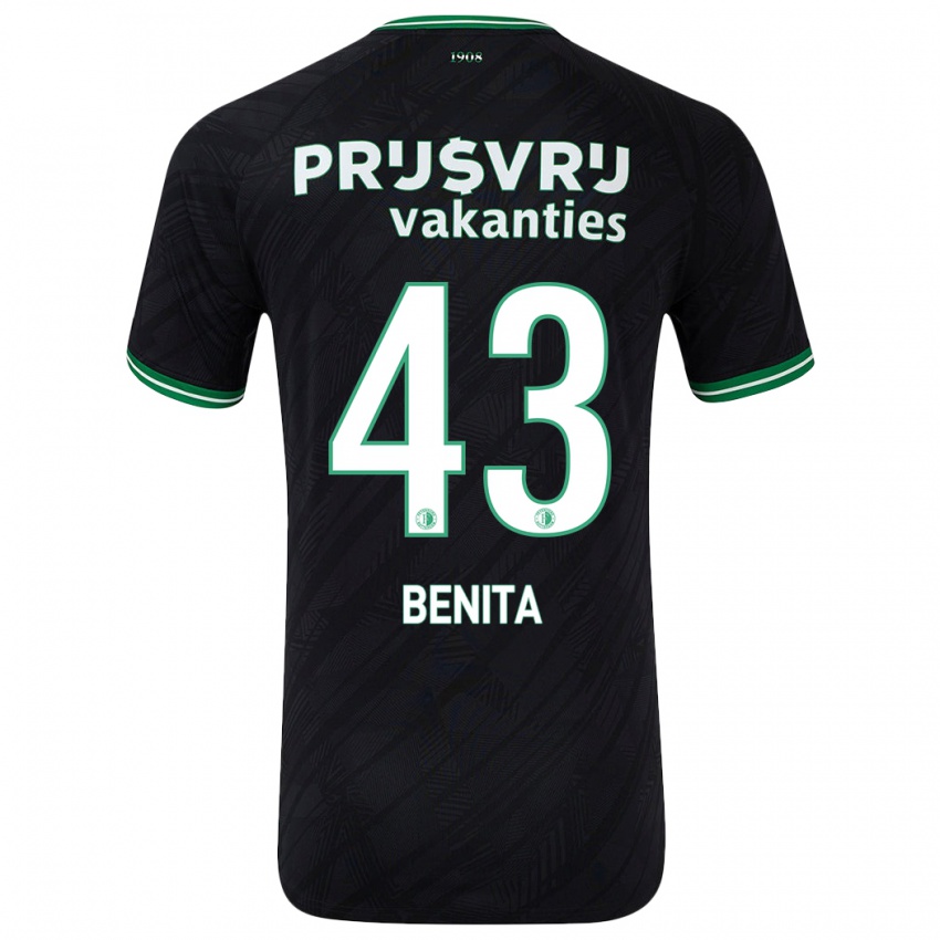 Niño Camiseta Mimeirhel Benita #43 Negro Verde 2ª Equipación 2024/25 La Camisa México