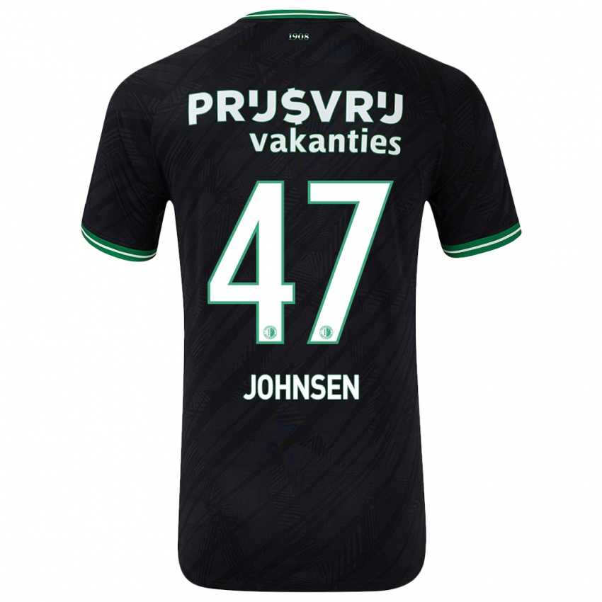 Niño Camiseta Mikael Torset Johnsen #47 Negro Verde 2ª Equipación 2024/25 La Camisa México