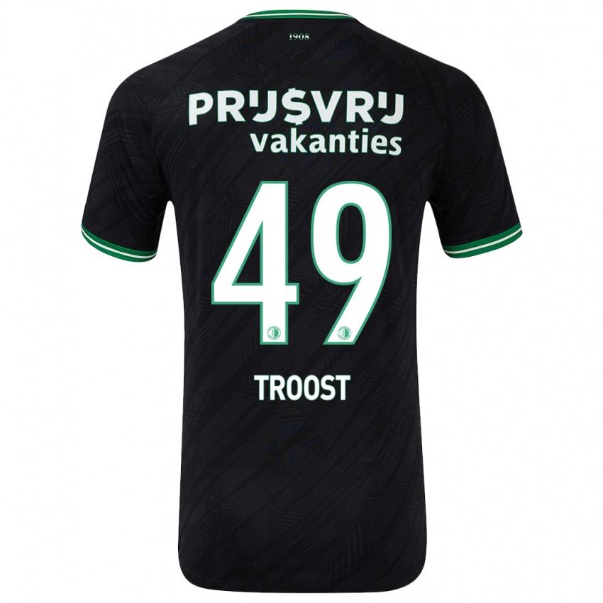 Niño Camiseta Tein Troost #49 Negro Verde 2ª Equipación 2024/25 La Camisa México