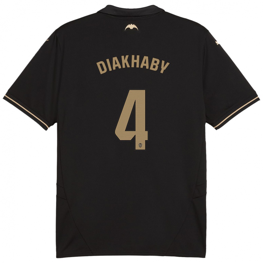 Niño Camiseta Mouctar Diakhaby #4 Negro 2ª Equipación 2024/25 La Camisa México