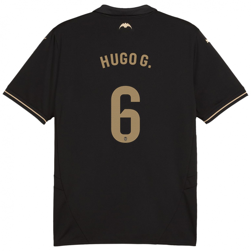 Niño Camiseta Hugo Guillamon #6 Negro 2ª Equipación 2024/25 La Camisa México