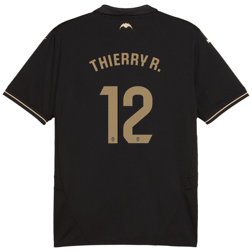 Niño Camiseta Thierry Correia #12 Negro 2ª Equipación 2024/25 La Camisa México