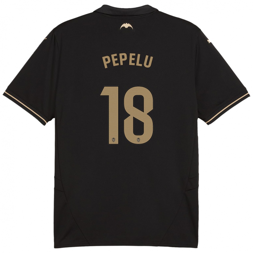 Niño Camiseta Pepelu #18 Negro 2ª Equipación 2024/25 La Camisa México