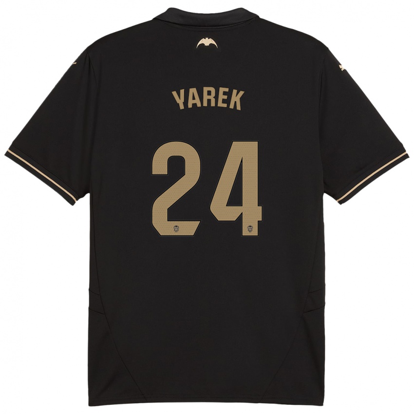 Niño Camiseta Yarek Gasiorowski #24 Negro 2ª Equipación 2024/25 La Camisa México