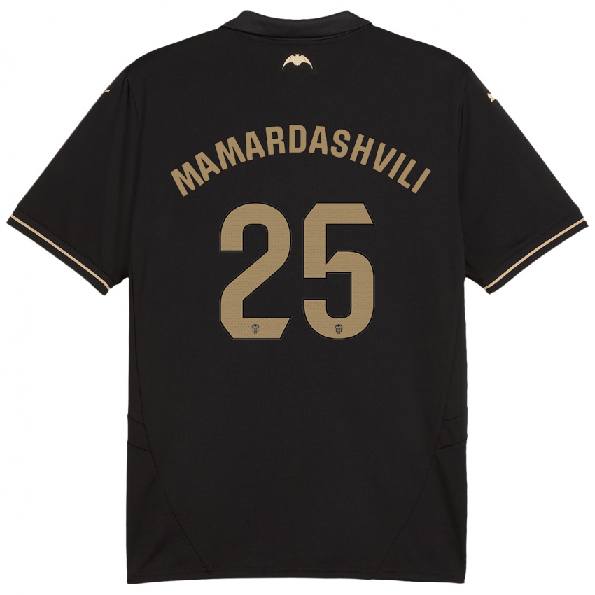 Niño Camiseta Giorgi Mamardashvili #25 Negro 2ª Equipación 2024/25 La Camisa México