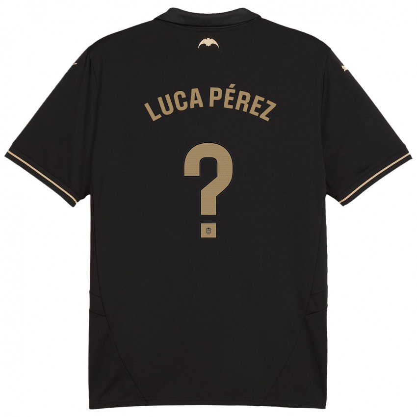 Niño Camiseta Simón Luca Pérez #0 Negro 2ª Equipación 2024/25 La Camisa México