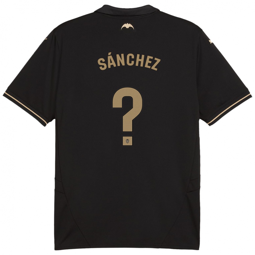 Niño Camiseta Dani Sánchez #0 Negro 2ª Equipación 2024/25 La Camisa México