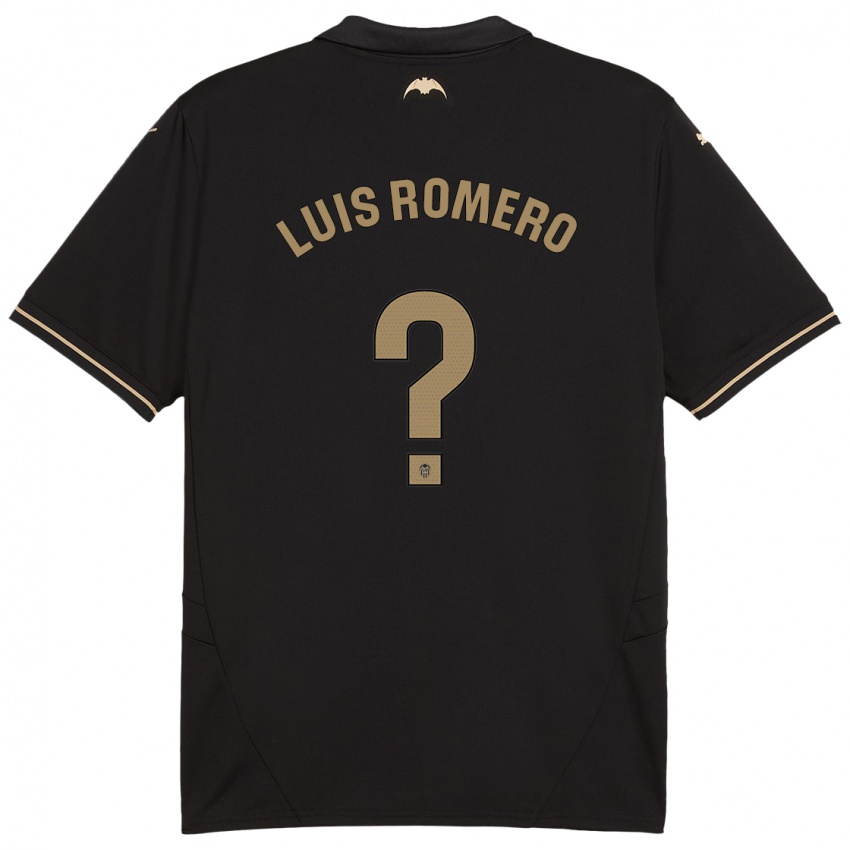 Niño Camiseta Luis Romero #0 Negro 2ª Equipación 2024/25 La Camisa México