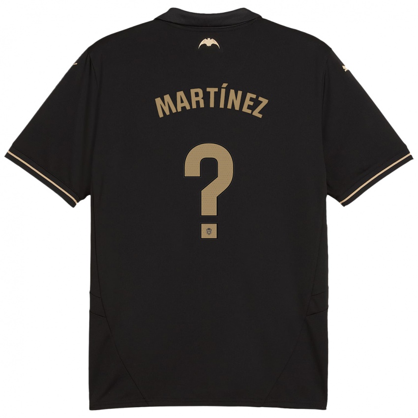 Niño Camiseta David Martínez #0 Negro 2ª Equipación 2024/25 La Camisa México