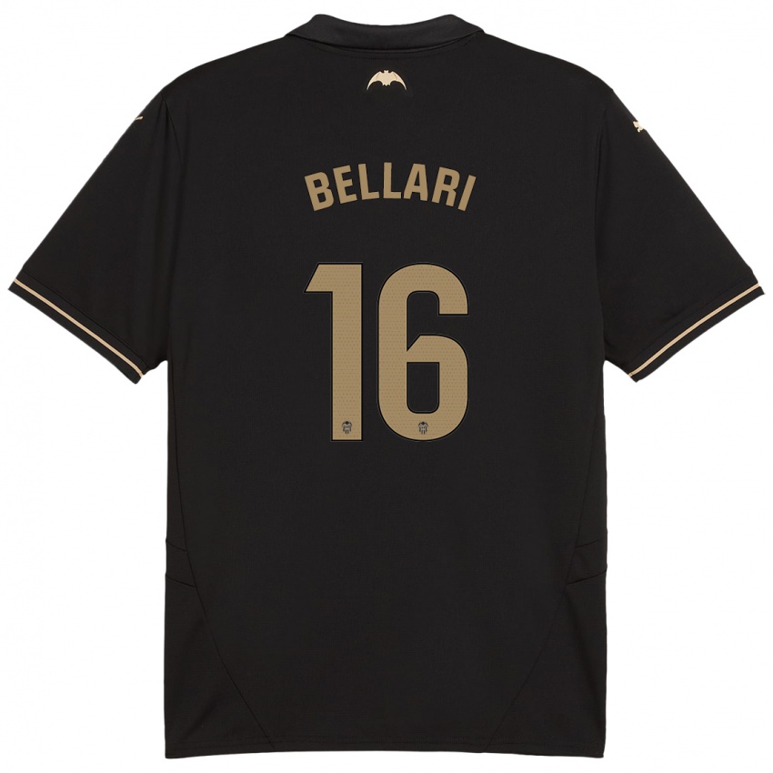 Niño Camiseta Hamza Bellari #16 Negro 2ª Equipación 2024/25 La Camisa México