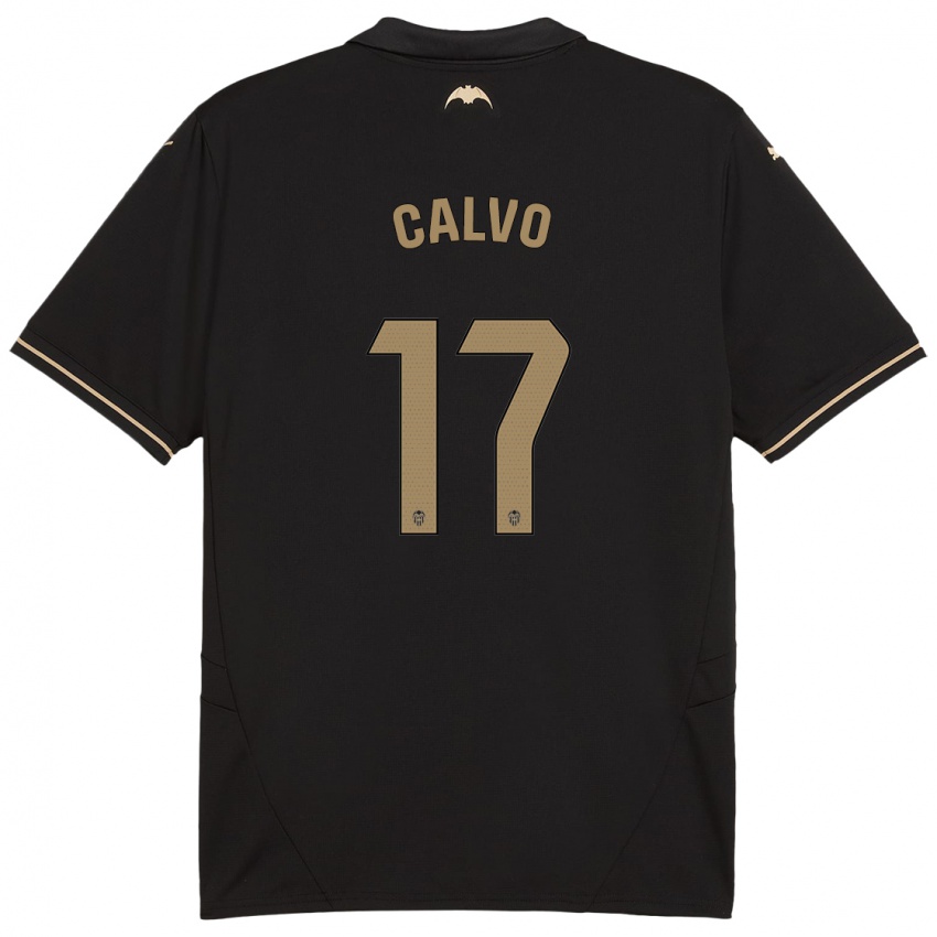 Niño Camiseta Borja Calvo #17 Negro 2ª Equipación 2024/25 La Camisa México