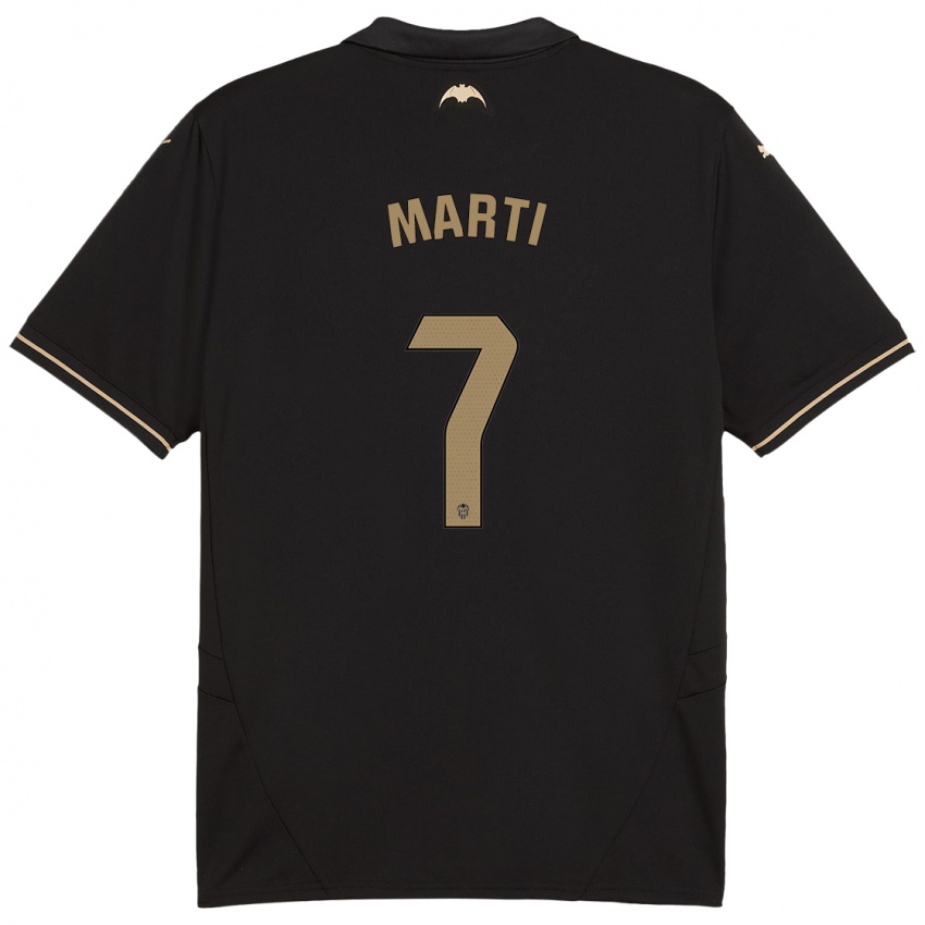 Niño Camiseta Marina Martí #7 Negro 2ª Equipación 2024/25 La Camisa México