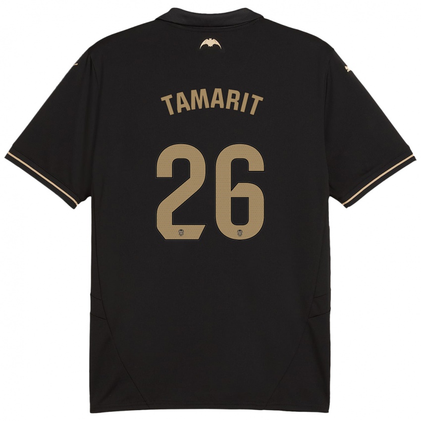 Niño Camiseta Sara Tamarit #26 Negro 2ª Equipación 2024/25 La Camisa México