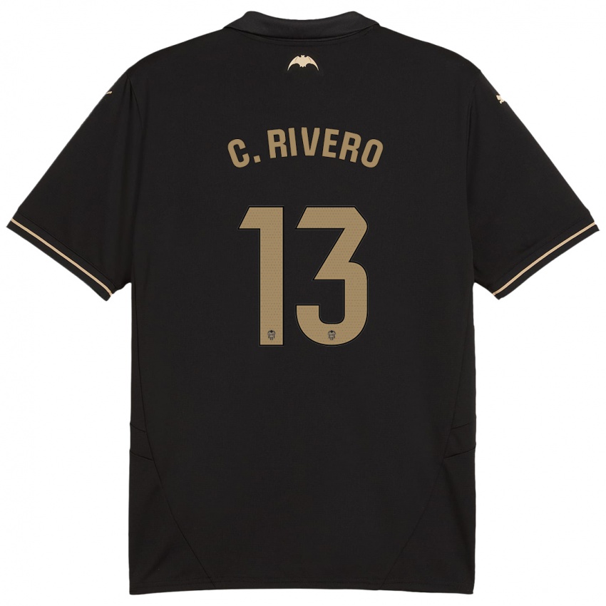 Niño Camiseta Cristian Rivero #13 Negro 2ª Equipación 2024/25 La Camisa México