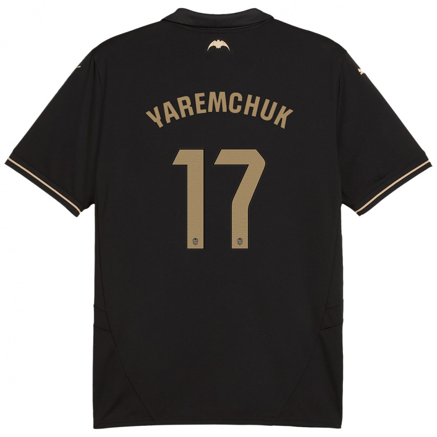 Niño Camiseta Roman Yaremchuk #17 Negro 2ª Equipación 2024/25 La Camisa México