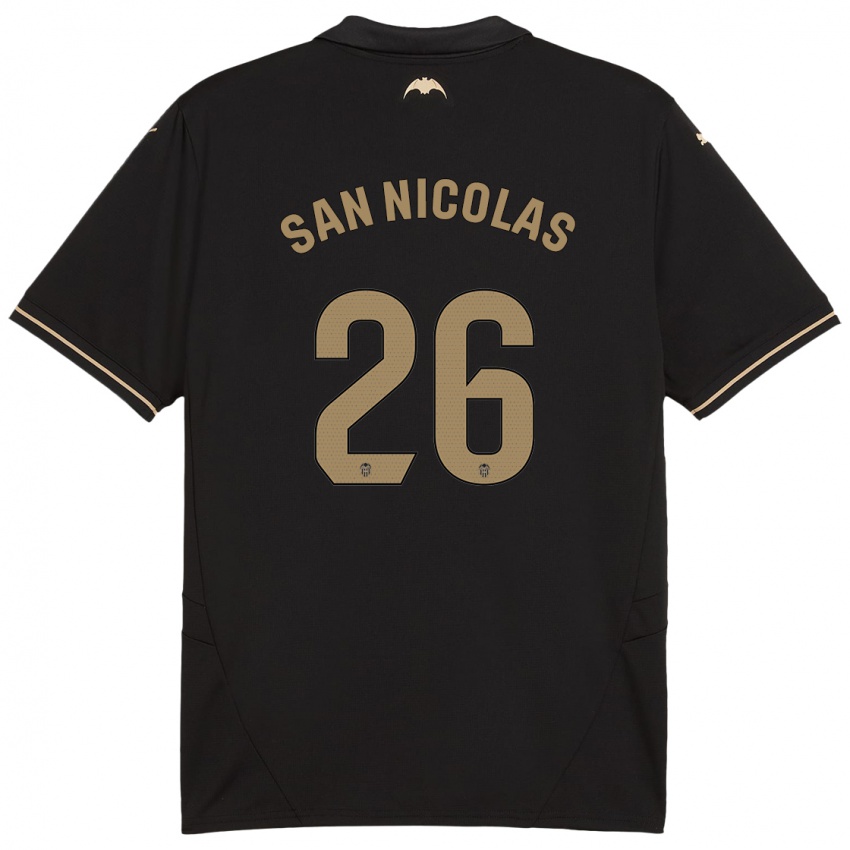 Niño Camiseta Olga San Nicolas #26 Negro 2ª Equipación 2024/25 La Camisa México