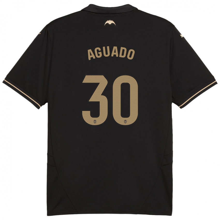 Niño Camiseta Julia Aguado #30 Negro 2ª Equipación 2024/25 La Camisa México