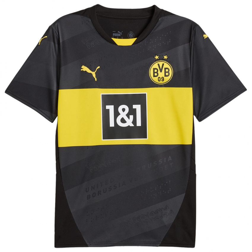 Niño Camiseta Jonah Markötter #19 Negro Amarillo 2ª Equipación 2024/25 La Camisa México