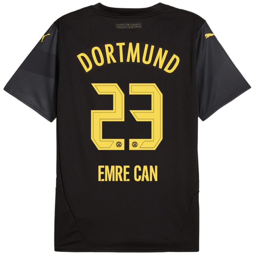 Niño Camiseta Emre Can #23 Negro Amarillo 2ª Equipación 2024/25 La Camisa México