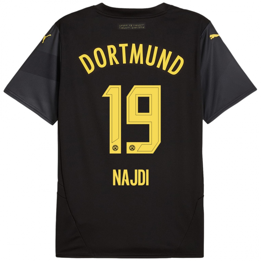 Niño Camiseta Ahmad Najdi #19 Negro Amarillo 2ª Equipación 2024/25 La Camisa México