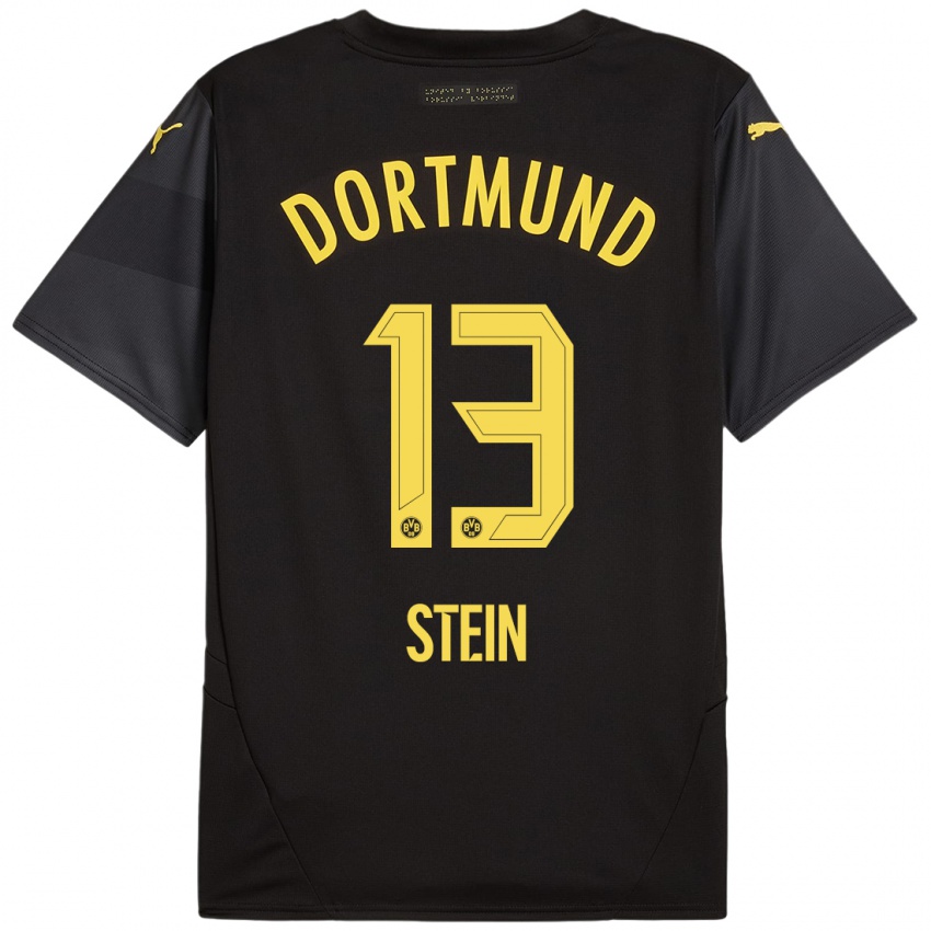 Niño Camiseta Daniel Stein #13 Negro Amarillo 2ª Equipación 2024/25 La Camisa México