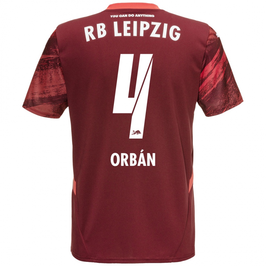 Niño Camiseta Willi Orban #4 Borgoña 2ª Equipación 2024/25 La Camisa México