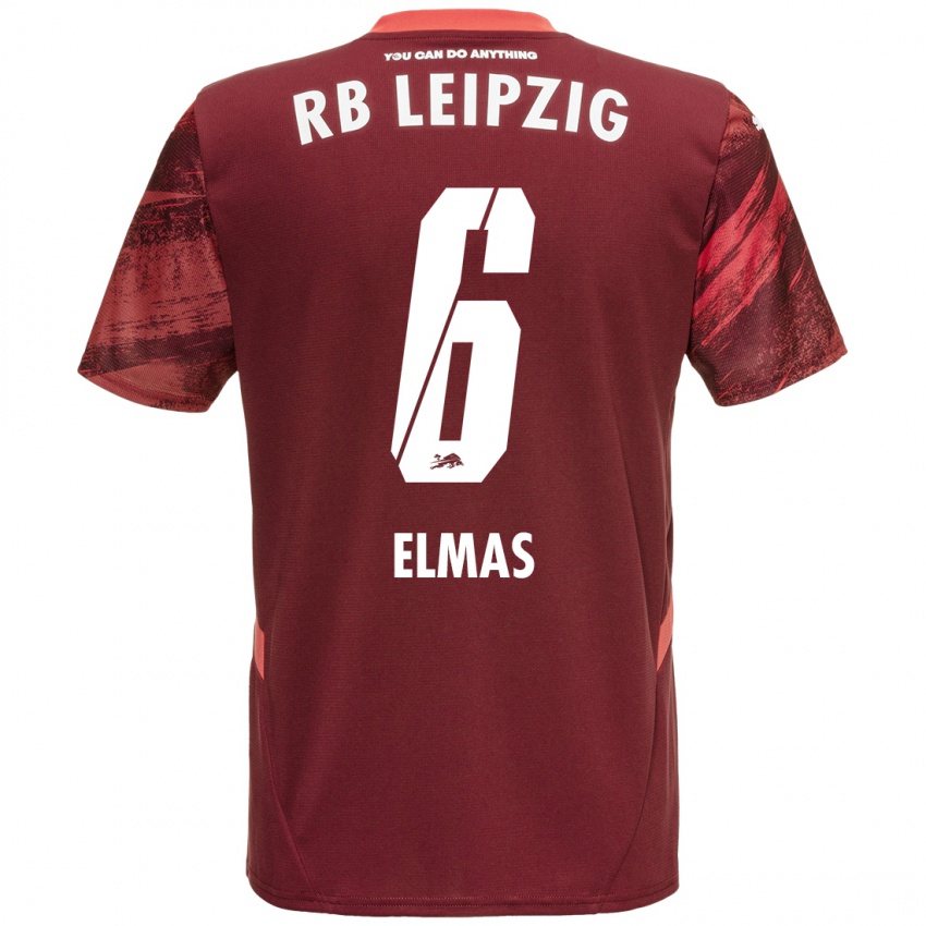 Niño Camiseta Eljif Elmas #6 Borgoña 2ª Equipación 2024/25 La Camisa México