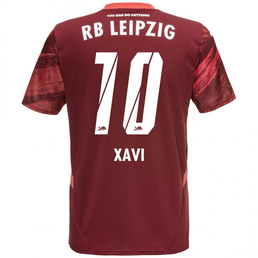 Niño Camiseta Xavi Simons #10 Borgoña 2ª Equipación 2024/25 La Camisa México