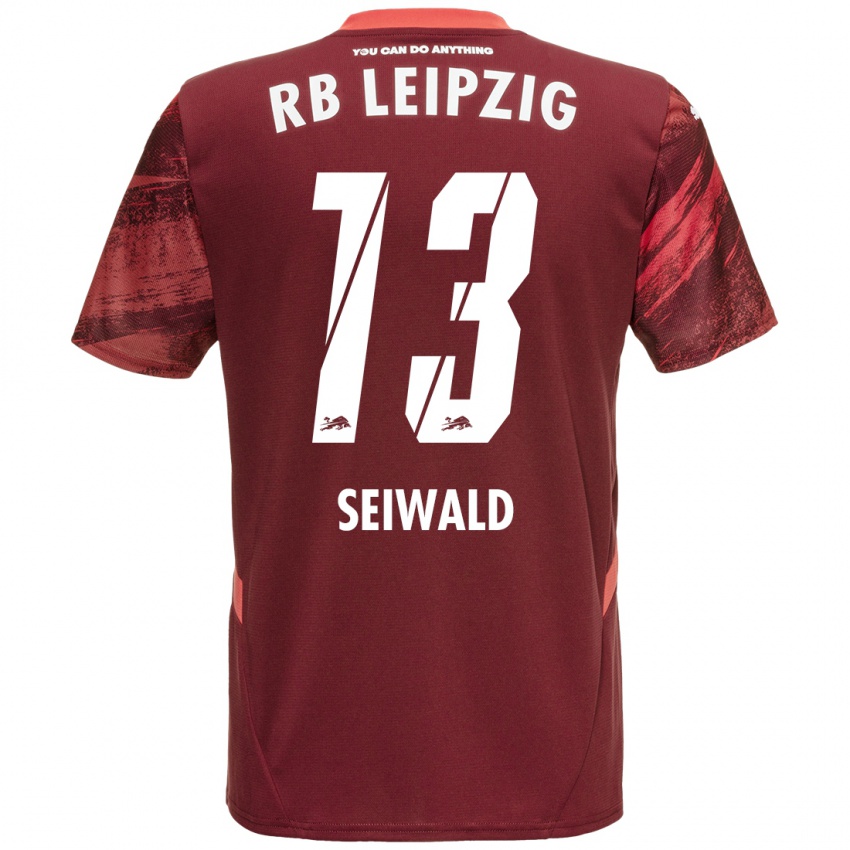 Niño Camiseta Nicolas Seiwald #13 Borgoña 2ª Equipación 2024/25 La Camisa México