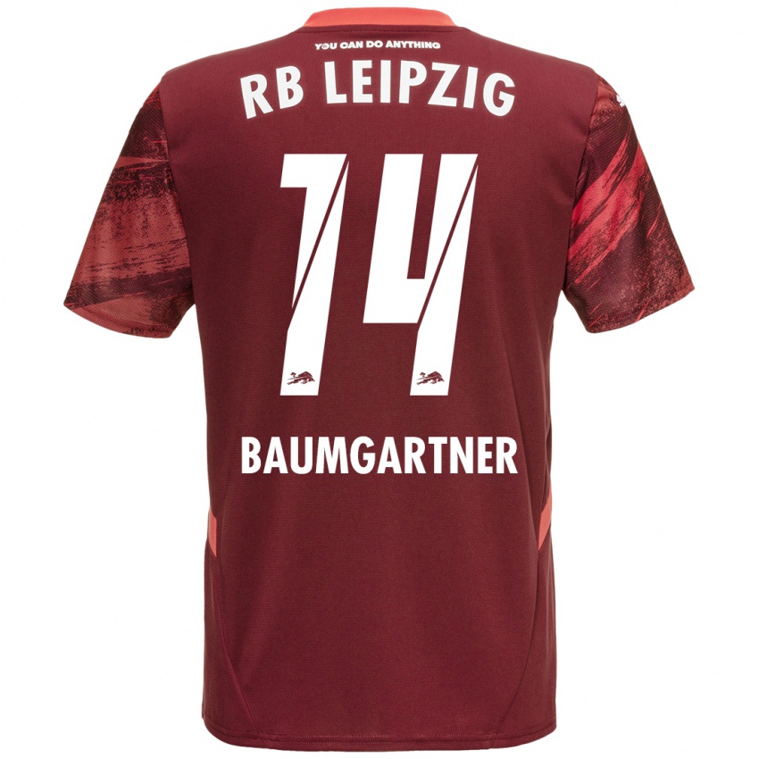 Niño Camiseta Christoph Baumgartner #14 Borgoña 2ª Equipación 2024/25 La Camisa México