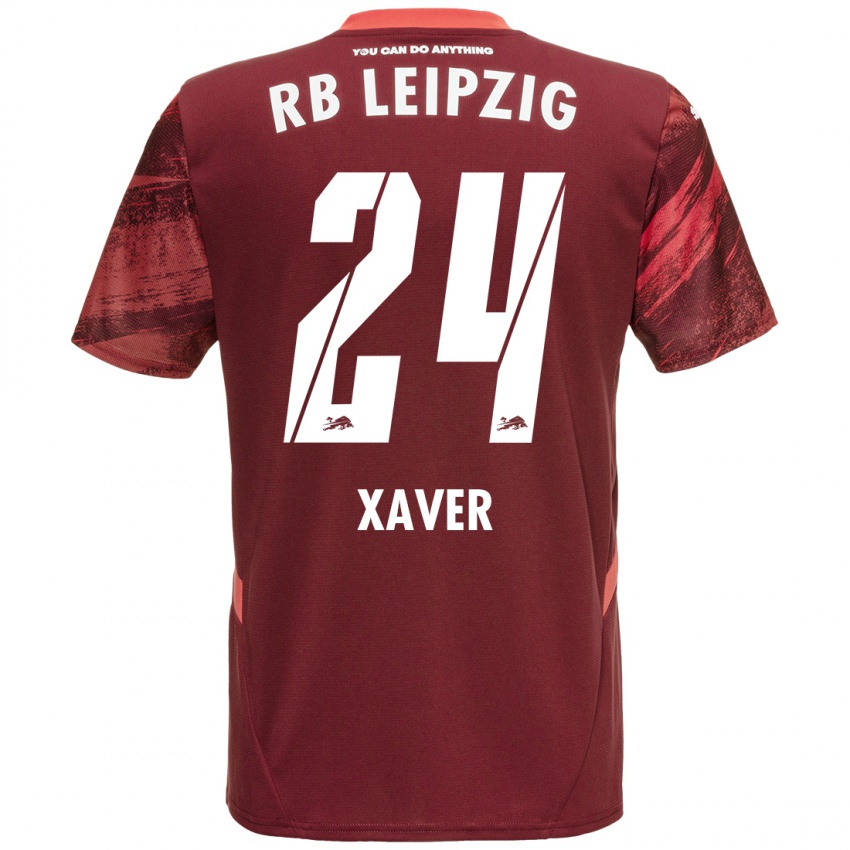 Niño Camiseta Xaver Schlager #24 Borgoña 2ª Equipación 2024/25 La Camisa México