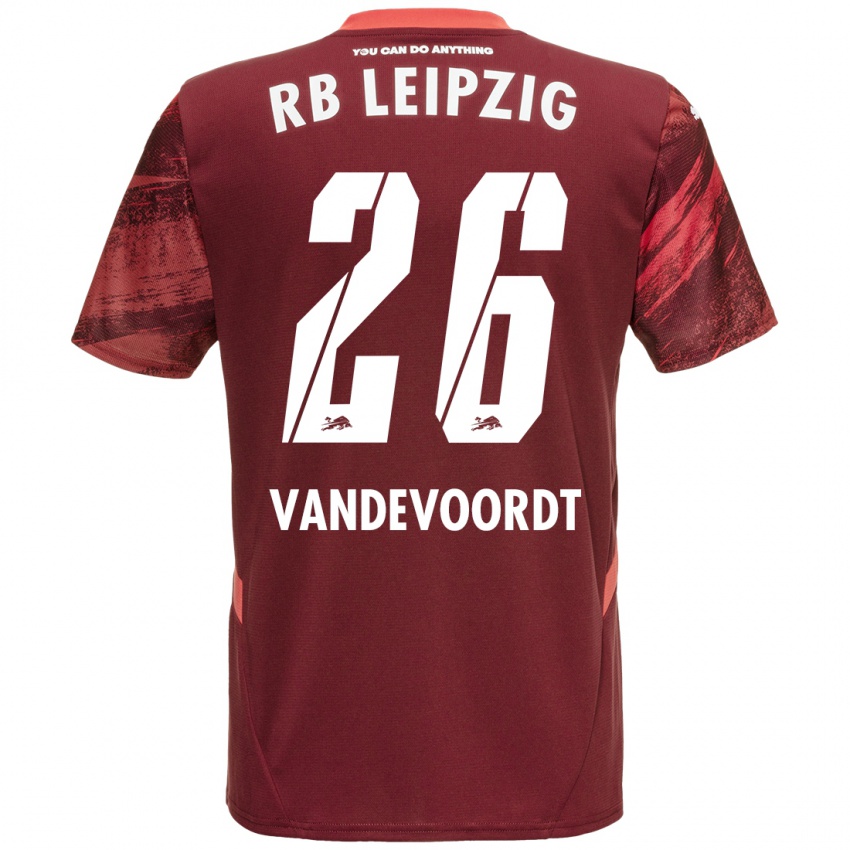 Niño Camiseta Maarten Vandevoordt #26 Borgoña 2ª Equipación 2024/25 La Camisa México