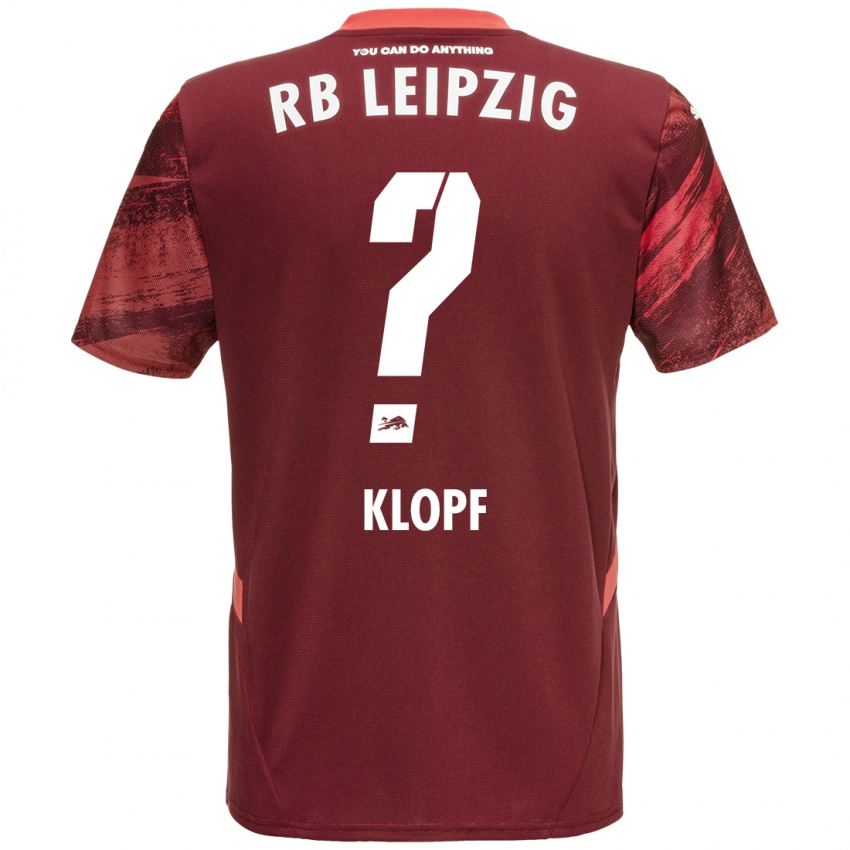 Niño Camiseta Oskar Klopf #0 Borgoña 2ª Equipación 2024/25 La Camisa México