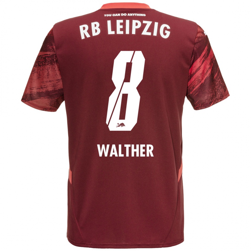 Niño Camiseta Kofi Walther #8 Borgoña 2ª Equipación 2024/25 La Camisa México