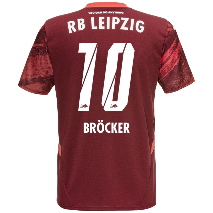 Niño Camiseta Mads Bröcker #10 Borgoña 2ª Equipación 2024/25 La Camisa México