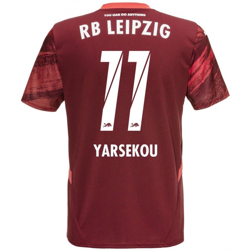 Niño Camiseta Dilane Yarsekou #11 Borgoña 2ª Equipación 2024/25 La Camisa México