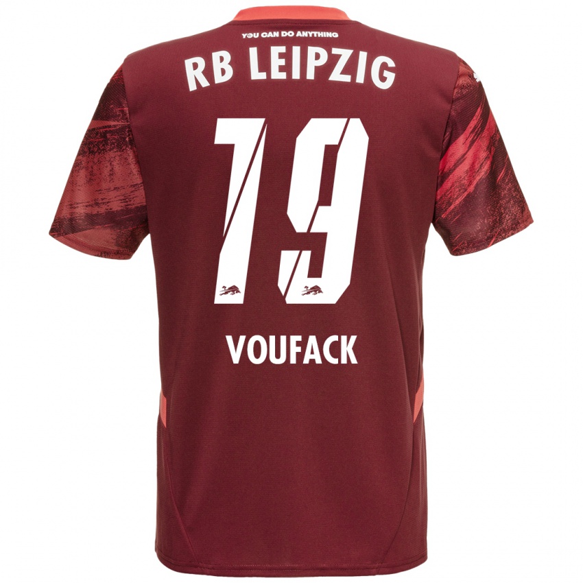 Niño Camiseta Lionel Voufack #19 Borgoña 2ª Equipación 2024/25 La Camisa México