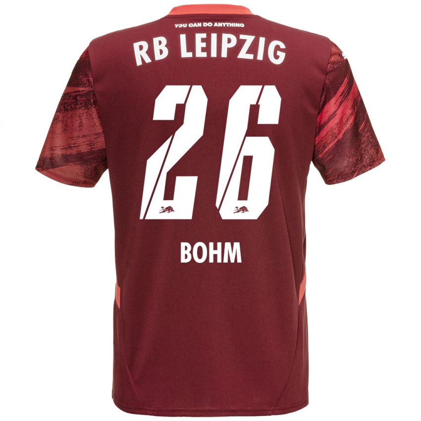 Niño Camiseta Pepe Böhm #26 Borgoña 2ª Equipación 2024/25 La Camisa México