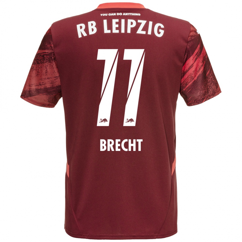 Niño Camiseta Barbara Brecht #11 Borgoña 2ª Equipación 2024/25 La Camisa México