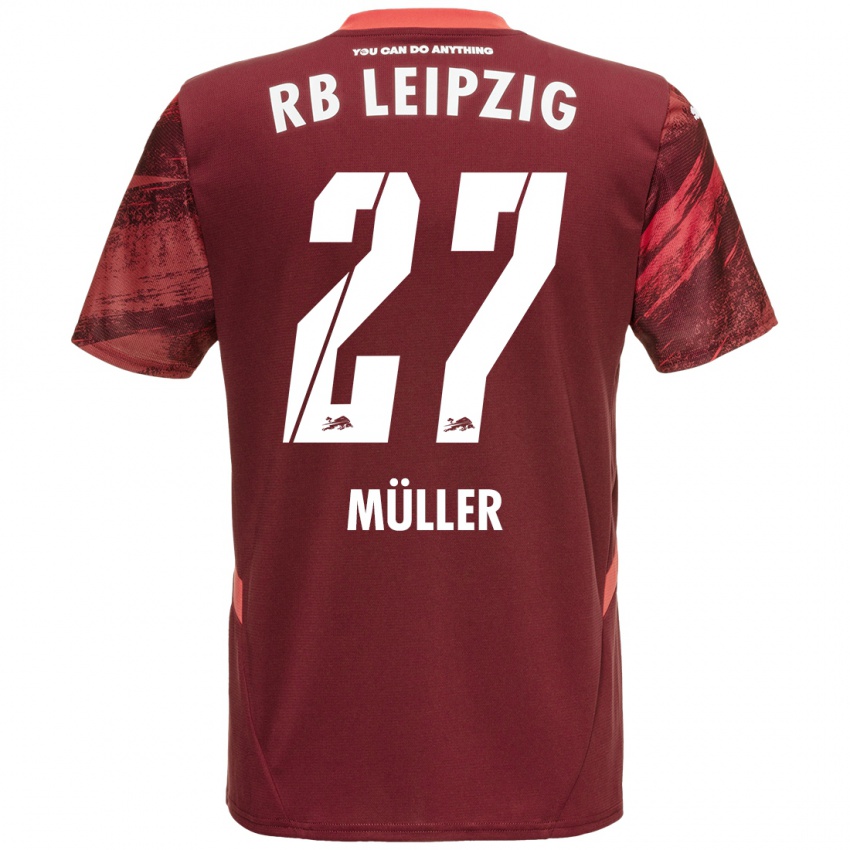 Niño Camiseta Marlene Müller #27 Borgoña 2ª Equipación 2024/25 La Camisa México