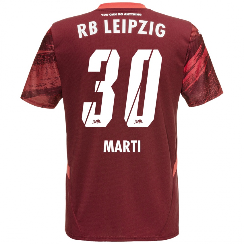 Niño Camiseta Lara Marti #30 Borgoña 2ª Equipación 2024/25 La Camisa México