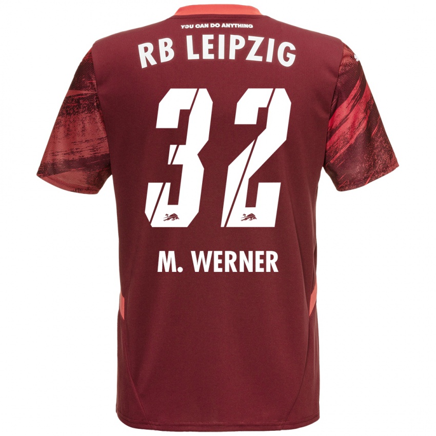 Niño Camiseta Mia Werner #32 Borgoña 2ª Equipación 2024/25 La Camisa México