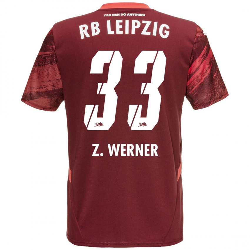 Niño Camiseta Zoé Werner #33 Borgoña 2ª Equipación 2024/25 La Camisa México