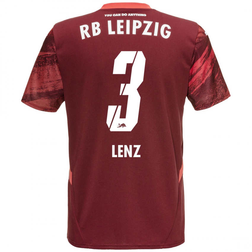 Niño Camiseta Christopher Lenz #3 Borgoña 2ª Equipación 2024/25 La Camisa México