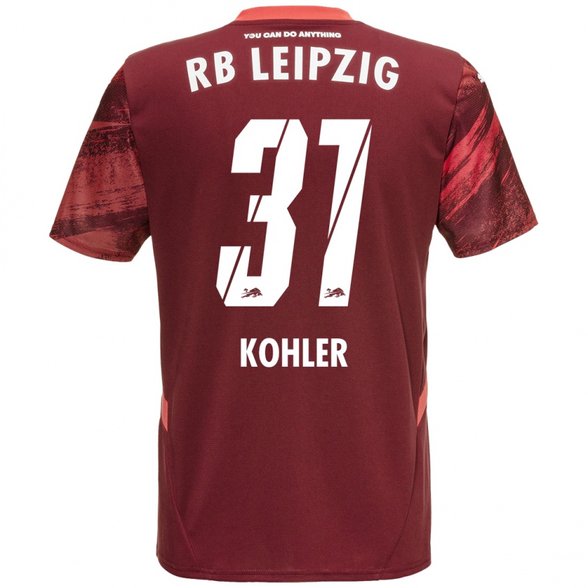 Niño Camiseta Tim Köhler #31 Borgoña 2ª Equipación 2024/25 La Camisa México