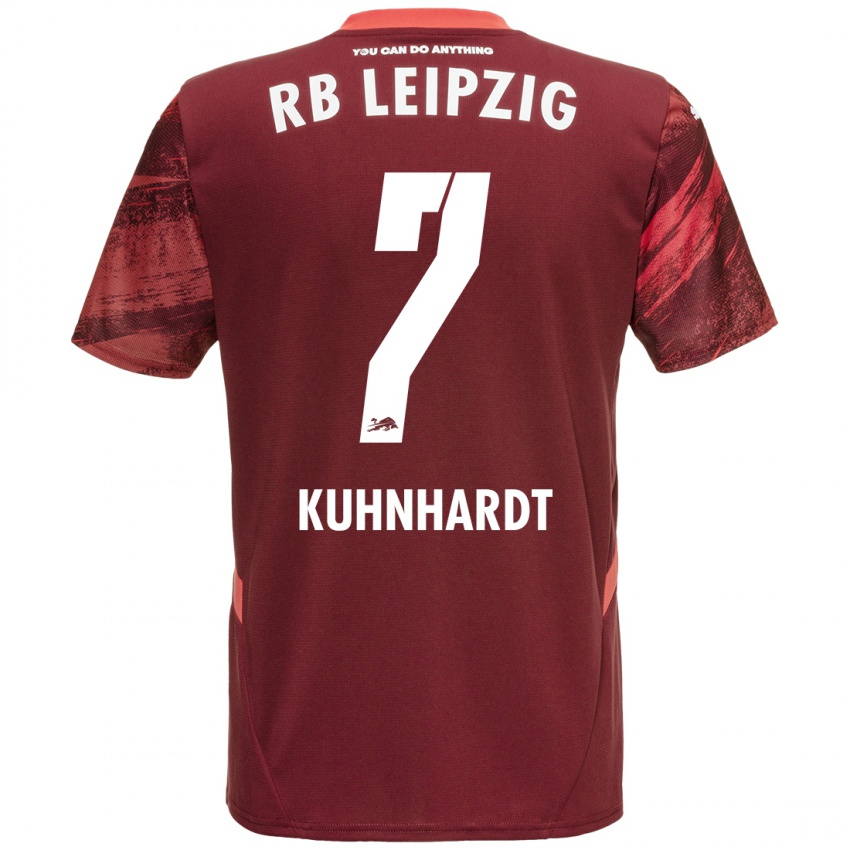 Niño Camiseta Paul Kühnhardt #7 Borgoña 2ª Equipación 2024/25 La Camisa México