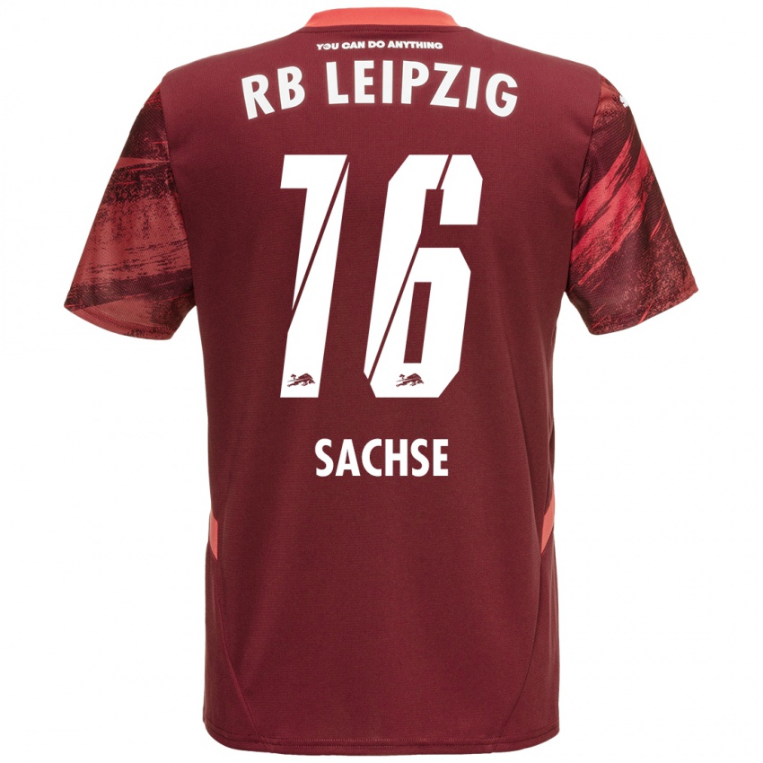 Niño Camiseta Jakob Sachse #16 Borgoña 2ª Equipación 2024/25 La Camisa México